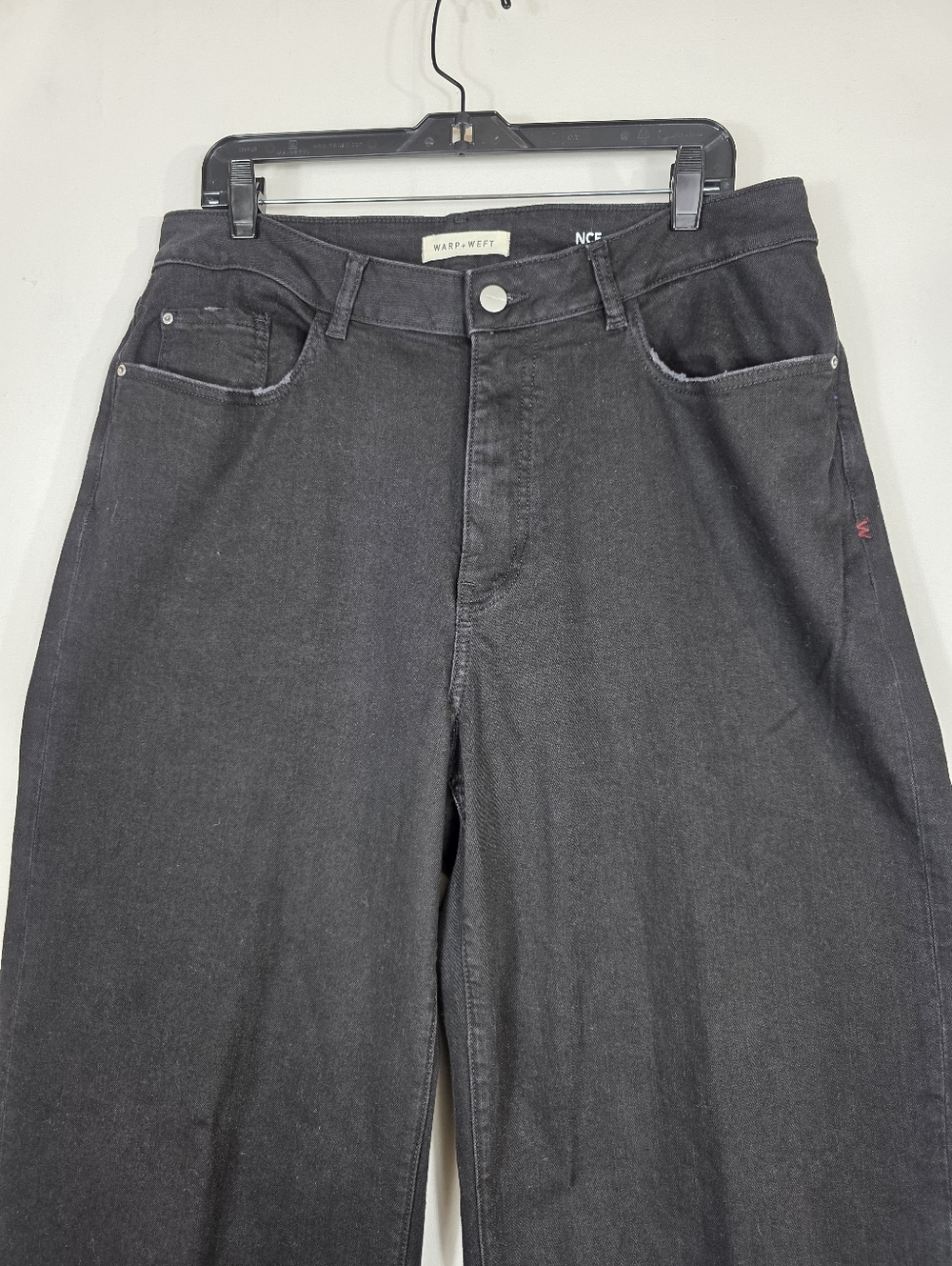Warp + Weft NCE nice cote Wide Leg inkwell Black Jeans - Picture 12 of 14